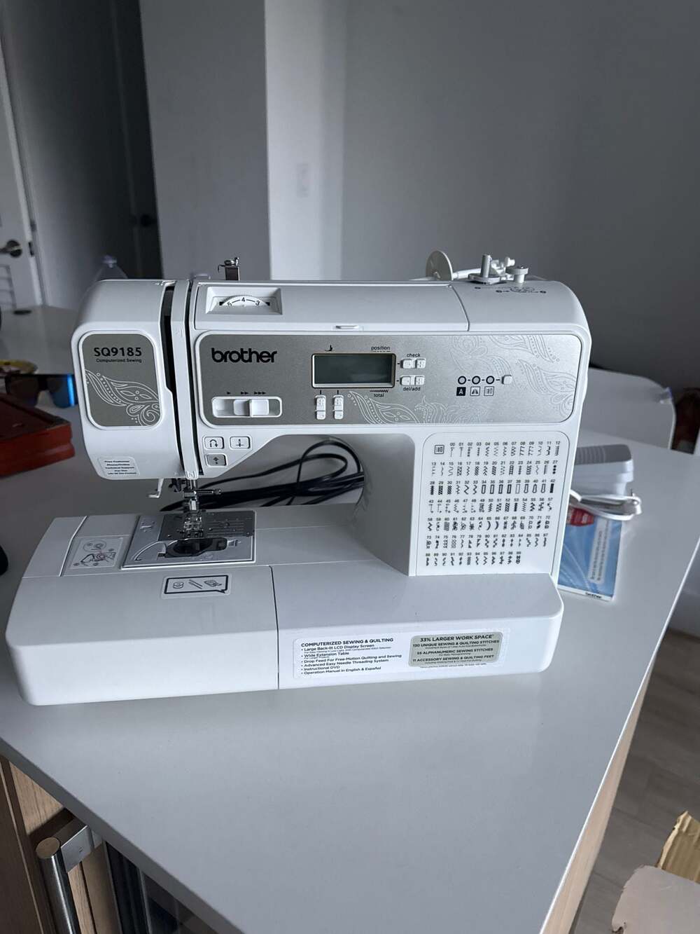 Brother SQ9185 Computerized Sewing & Quilting Machine